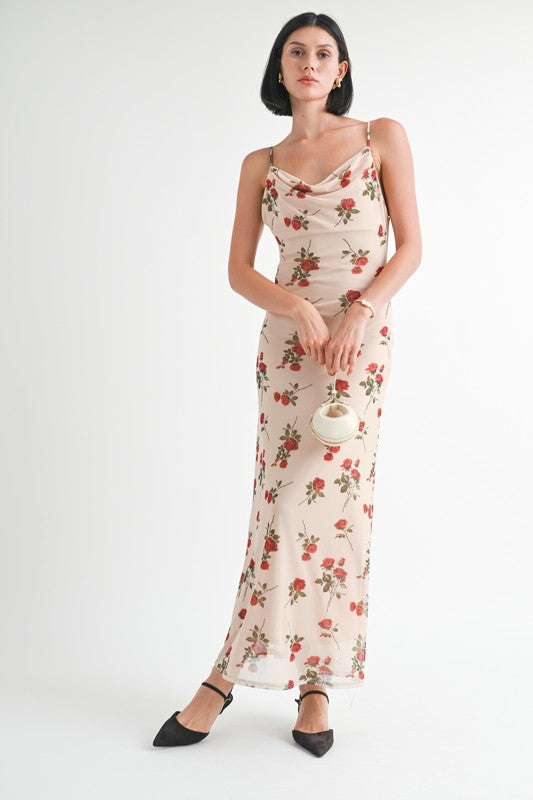 ROSIE MAXI DRESS WITH OPEN BACK