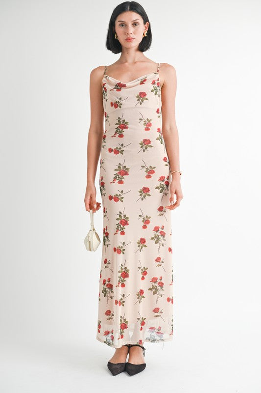 ROSIE MAXI DRESS WITH OPEN BACK