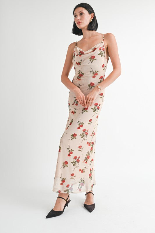 ROSIE MAXI DRESS WITH OPEN BACK