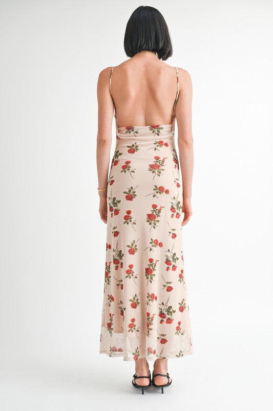 ROSIE MAXI DRESS WITH OPEN BACK